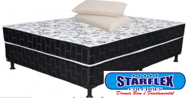 Cama Box Casal Grátis 2 Travesseiros Ortobom