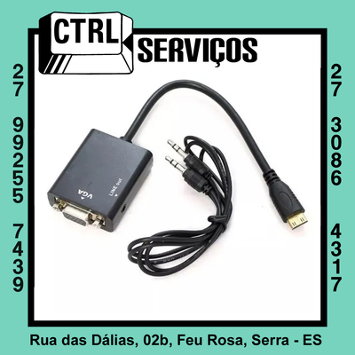 Adaptador HDMI x VGA-P2